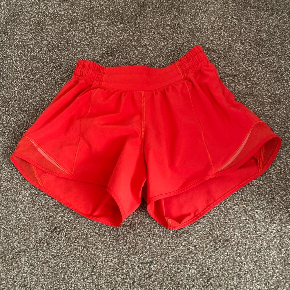 Lululemon Hotty hot shorts (carnation Red color)
